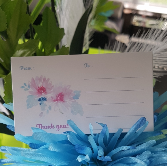 72 pcs Thank You Stickers 1.5" Inch + Business Cards + Envelopes - Picture 3 of 9